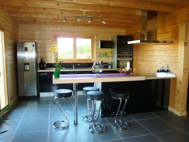 Une cuisine moderne pour mon chalet bois